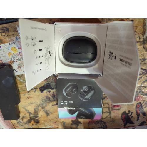 Bose Ultra Open Bluetooth Earbuds, True Wireless Earbuds with OpenAudio for Awareness, Clip On Design for Comfort, Immersive Audio, Up to 48 Hrs of Playtime, Black