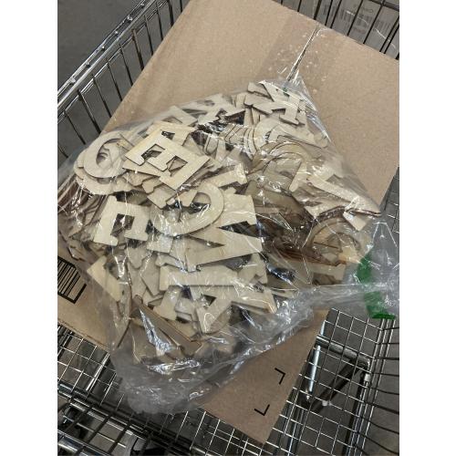 4 Wooden Letters - 52 Pcs Wood Alphabet for Crafts, Sign Decoration, Unfinished Wood for Painting/Wall Decor/Letter Board/DIY
