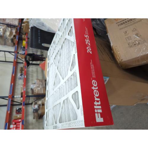 Filtrete 20x25x5 AC Furnace Air Filter, MPR 1000, MERV 11, Fits Lennox Devices, Allergen Defense, Electrostatic Air Cleaning Filter, 2-Pack (actual size 19.63 x 24.75 x 4.31 in)
