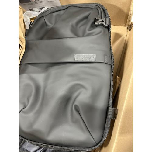 AirVault Vacuum Seal Travel Backpack 60L - Expandable Air Compression Vacuum System, Water-Resistant, Carry-On with TSA Lock Fits 19 Laptop (Black)