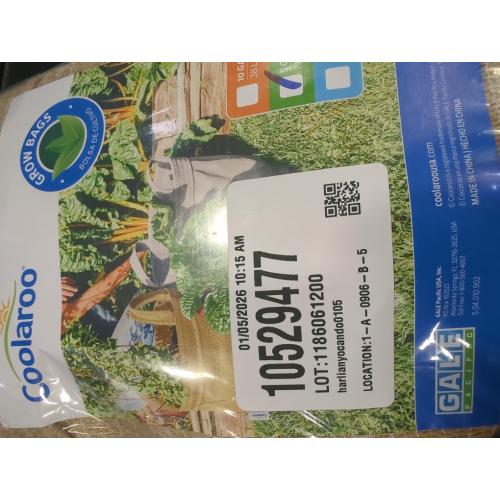 Coolaroo 2-Pack 5 Gallon Heavy Duty Plant/Vegetable/Herb/Fruit Breathable Fabric Grow Planter Pot Bags with Handles, Desert Sand