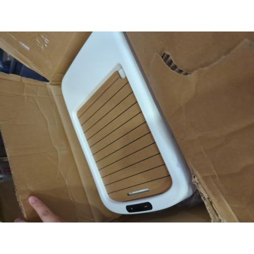 50 Liter / 13.2 Gallon Motion Sensor Trash Can with Roll Lid & Wheels - Automatic Touchless Trashcans for Kitchens, Bedroom, Office Trash Bin (White)