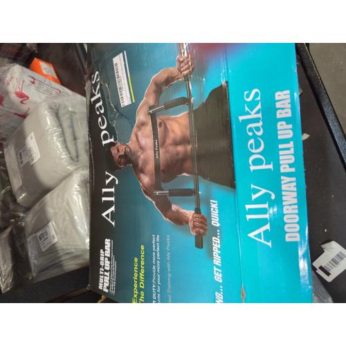 Ally Peaks Pull Up Bar for Doorway | Thickened Steel Max Limit 440 lbs Upper Body Fitness Workout Bar| Multi-Grip Strength for Doorway | Indoor Chin-Up Bar Fitness Trainer for Home Gym Portable