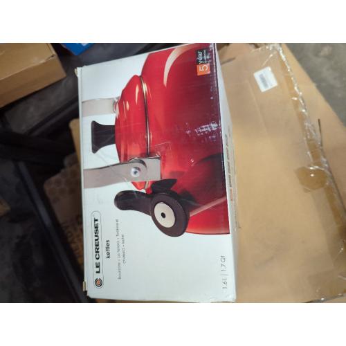 Le Creuset 1.7 Quart Enamel on Steel Whistling Tea Kettle - Blue - 1.7 Quart