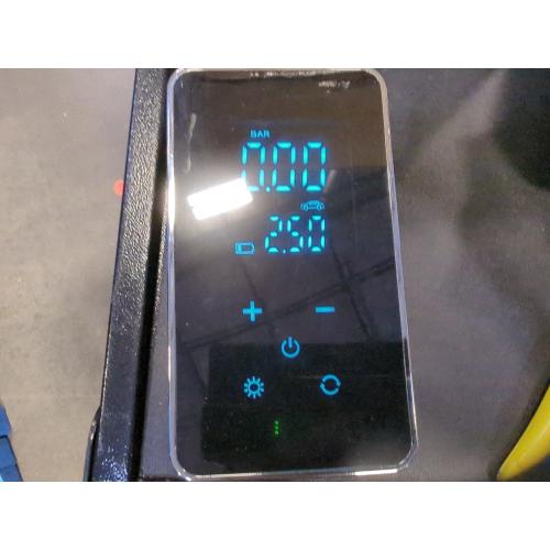 Tire Inflator Portable Air Compressor for Car Tires-Super Battery Air Pump 150 PSI- Tire Pump Electric with Touch Screen-Portable Tire inflator with Gauge for Bike, Motocycle, Ball-Black Green
