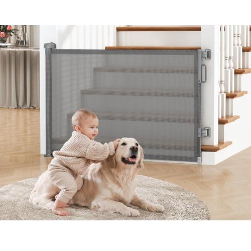 Retractable Baby Gates Size 55 x 34 grey