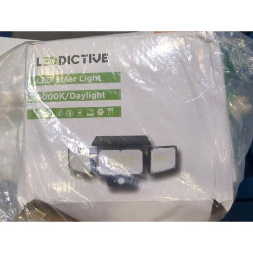 1Pack....Philips Solar Security Light Outdoor 302 LED 1200lm，Solar-Powered Waterproof Wall-Mounted Flood Light w/PIR Motion Sensor, 3 Heads, IP65 Waterproof, 3 Modes (2 Packs)