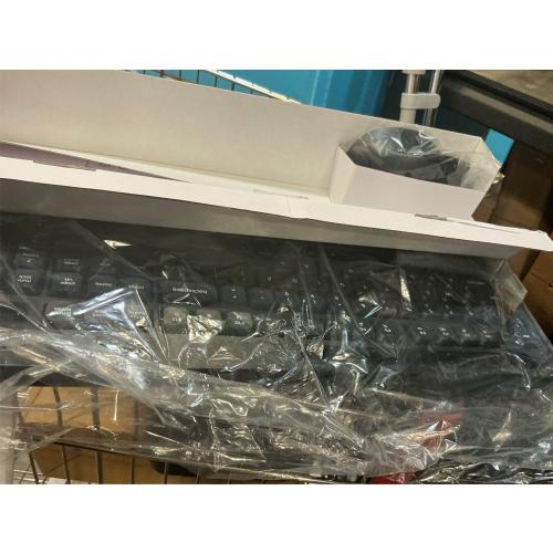 Wireless Keyboard and Mouse Combo - Full-Sized Ergonomic Keyboard with Wrist Rest, Phone Holder, Sleep Mode, Silent 2.4GHz Cordless Keyboard Mouse Combo for Computer, Laptop, PC, Mac, Windows -Trueque