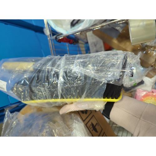 Push Broom with Long Handle, Floor Brush 51.6 inch Soft Bristle Broom 12.2 Wide for Cleaning Bathroom Kitchen Patio Garage Deck Tile