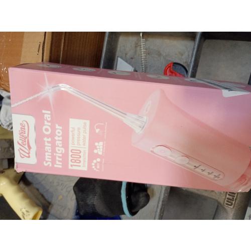 WELLFINE Water Dental Flosser Teeth Pick: Portable Cordless 4 Modes Flossers Pic 300ML Rechargeable Floss Pik Powerful IPX7 Waterproof Oral Irrigator for Cleaning Gum Care Braces for Home Travel