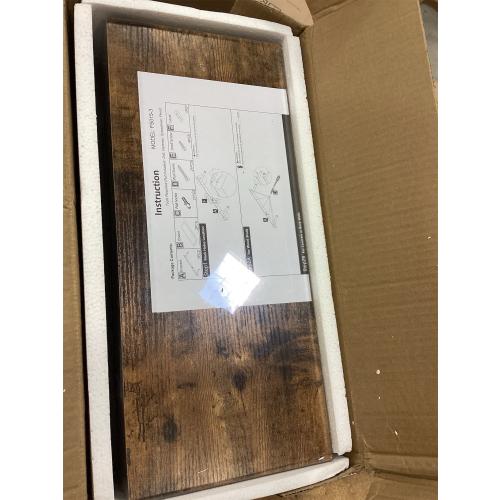 QEEIG Floating Shelves for Wall 23.6 Long - Wall Mounted Shelf Bathroom Kitchen Living Room Bedroom Farmhouse Home Decor Display Bookshelf Large 23.6 x 9.3 inch Set of 2, Rustic Brown (008-60BN)