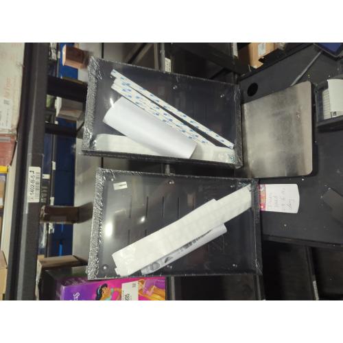 BBQ Access Door Black with Air Vents, 16.93*24.02in Kitchen Access Doors, Flush Mount Single Vertical Door with Handle for Outdoor Kitchen Commercial BBQ Island(Black, 16.93*24.02in with Air Vents)