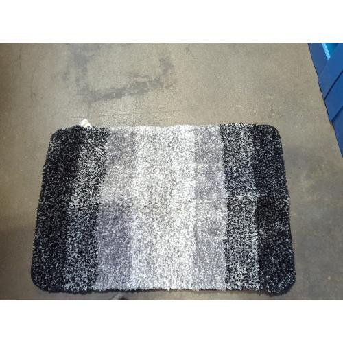 Arotive Microfiber Bathroom Rugs, Shaggy Soft and Absorbent Bath Rug, Non-Slip, Thick Plush Machine Washable Dry Bath Mats for Bathroom, Tub and Shower, 24x16, Black, Rectangular