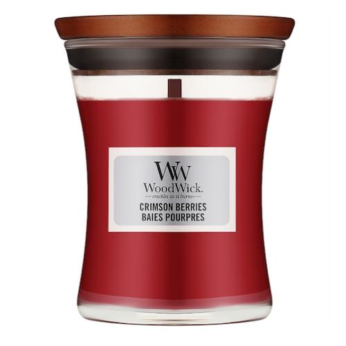 Woodwick Medium Crimson Berries Jar Candle