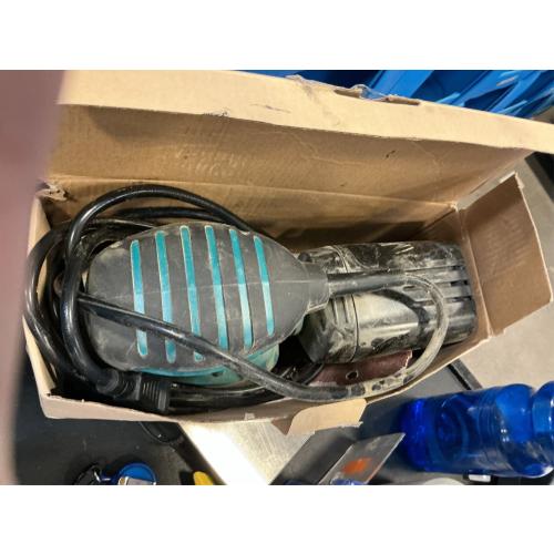 DOVAMAN DLS03A Detail Sander, 130W Palm Sander Tool, Dust Collection System, 12PCS Sandpaper, 12000RPM Compact Hand Sander for Wood Steel Surfaces