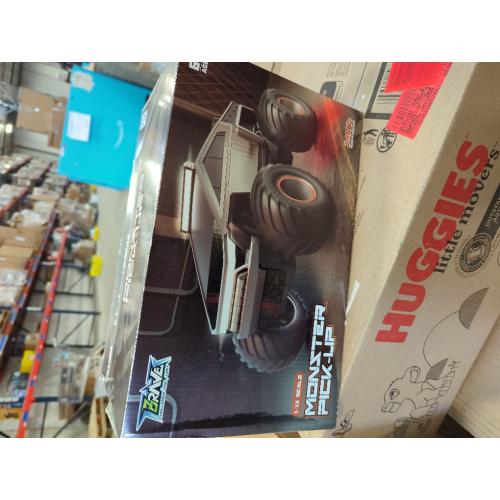 Remote Control Pickup Truck Toy Car, 1:12 Scale Monster Truck Toys with Alloy Shell Lights and Sounds, 4WD All Terrain Off-Road RC Car Boy Kids Toys for Ages 6 , Christmas Birthday Gift