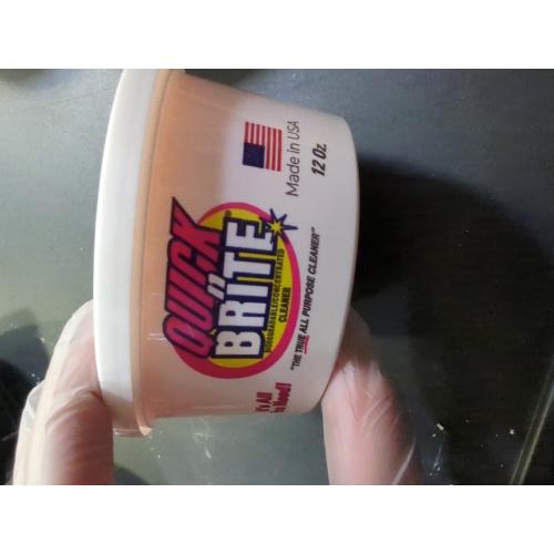 1 Pack Quick 'n Brite All Purpose Cleaning Paste – Miracle Cleaner for Tough Stains, Biodegradable, Non-Toxic, Pet-Safe, Multi-Surface Stain Remover, Made in USA, 12 Oz