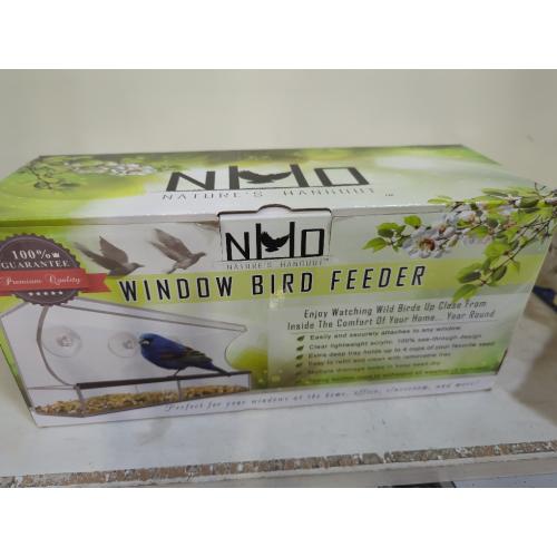 Window Bird Feeder by Nature's Hangout - Award-Winning Transparent Acrylic Bird Feeders for Outdoors, No Assembly, Strongest Suction Cups, Birds Watching for Cats, Easy-to-Clean Birdhouse Feeder