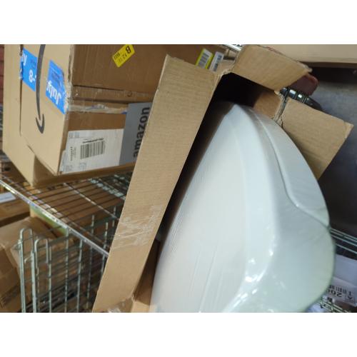 White 18.5 Elongated(Oval) Toilet Seat, Quick-Attach Hardware Metal Hinges, Heavy Duty, Slow Soft and Quiet Close, Durable and Sturdy, Easy to clean, Fits Elongated(Oblong) Toilets, White(18.5″)