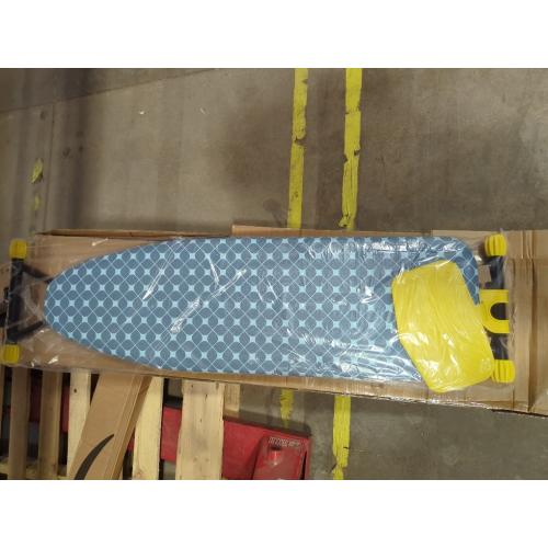 APEXCHASER Ironing Board with Iron Rest, Compact and Space Saver Iron Board, Extra Thick Cover, Height Adjustable, Wall Mount & Closet Hanger 13x43 Yellow