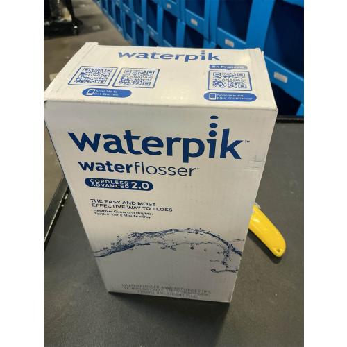 Waterpik Cordless Advanced 2.0 Water Flosser For Teeth, Gums, Braces, Dental Care With Travel Bag and 4 Tips, ADA Accepted, Rechargeable, Portable, and Waterproof, Blue WP-583, Packaging May Vary