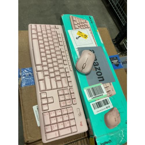 Logitech MK270 Wireless Keyboard and Mouse Combo, Rose