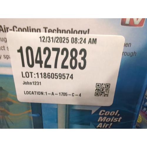 Arctic Air Evaporative Air Cooler by Ontel - Powerful, Quiet, Lightweight and Portable Space Cooler with Hydro-Chill Technology For Bedroom, Office, Living Room & More,Blue