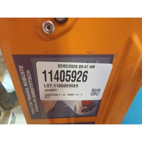 Bora Tool PM-4550 Speedhorse XT Portable Heavy Duty Metal Sawhorse with Independently Adjustable Legs, Pre Drilled Top, and End Slots, Orange