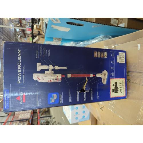 BISSELL PowerClean Swivel Head Cordless Stick Vacuum 4342 10.5 Cleaning Path BLACK/PURPLE