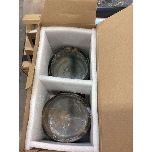 Gusto Nostro Marble Wine Chiller Bucket - 750ml Wine Bottle Cooler and Champagne Chiller for Party, Kitchen, Bar Cart Decor to Chill & Keep Bottles Cold with Unique Wine Lovers Gift Box (Black Zebra)