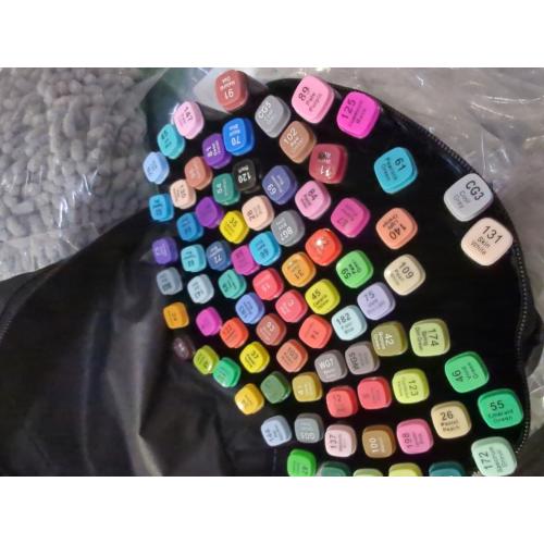 Alcohol Markers 80 Colors,Chisel & Fine Dual Tip Marker Set for Adults Kids,Permanent Markers Pens Coloring Alcohol Marker Perfect Halloween Christmas Gift for Painting Coloring Sketching