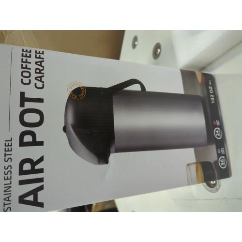 Coffee Carafe for Keeping Hot - 102oz/3L Airpot Coffee Dispenser with Pump - Insulated Stainless Steel Hot Beverage Dispenser for Parties - Thermal Carafe for Hot Drinks Water Tea Chocolate