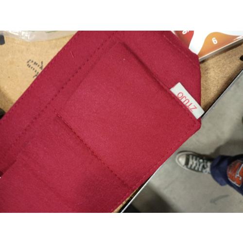ZTUJO Purse Organizer Insert For Handbags, Silky Touching Bag Organizer Insert With Bottle Holder, Perfect for Speedy, Neverfull, Tote,ONTHEGO,Artsy,Handbag and More (Medium, Silky Red)