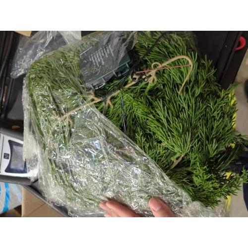 9FT Christmas Garlands Norfolk Pine Garland Real Touch Artificial Faux Greenery Garland for Holiday Indoor Outdoor Decor