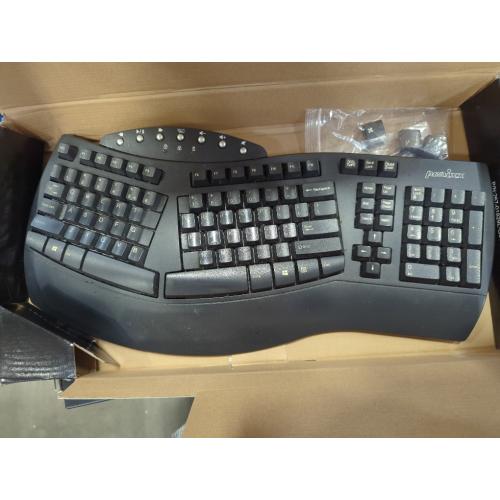 Perixx Periboard-512 Wired USB Ergonomic Natural Split Computer Keyboard - Black