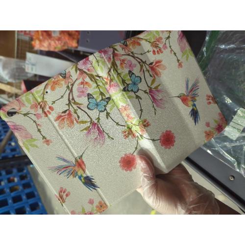 Rotating Case for iPad mini 5 2019/Mini 4 2015 (5th/4th 7.9 inch), Folding Smart Case Stand Shockproof TPU Cover with Pencil Holder Auto Sleep/Wake for Women Girl, Flower Hummingbird