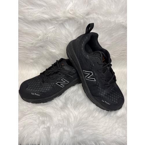 New Balance Men's Logic Lace-Up Work Shoes Composite Toe Black  size 8.5 EE US