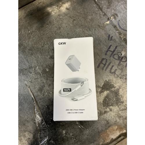 30W iPhone 17 16 15 Chrager Fast Charging for iPhone 17 16 Pro Max 15 Plug iPad USB C, 30 Watts Type-c Gan PPS Wall Chrager Plug Block & Long 10ft USB C to C Cable, 1Pack White