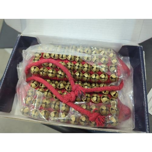 Size 50 50 eSplanade Dance Ghungroo (50   50) Red 5 Line Ghungroo with Cushion Pads | Bell, Ghungru 5 Line Red Pad