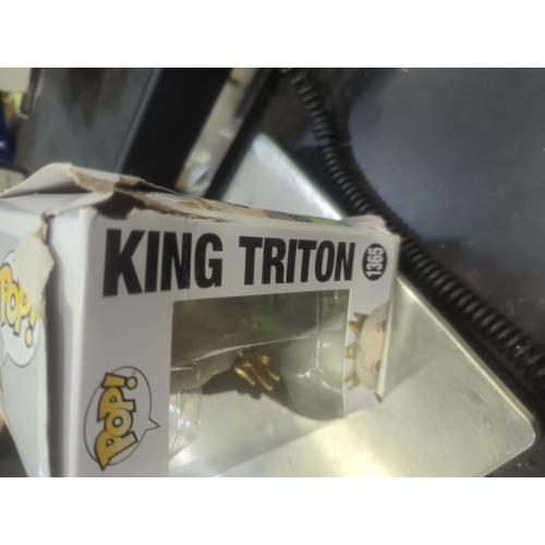 Funko The Little Mermaid Live Action   Protector: Pop! Disney Vinyl Figure (Bundled with ToyBop Box Protector Collector Case) (King Triton)