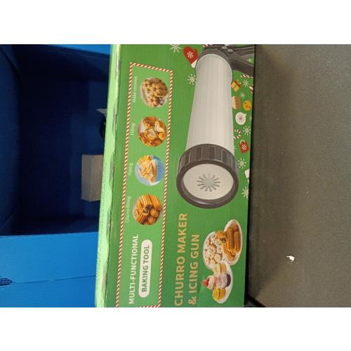 EooUooIP Churro Maker Machine Kit, Large & Durable 15 Churro Gun with Hollow Churro Disc, Maquina Para Hacer Churros, Churreras Para Churros, Churro Maker Machine, Cookie Press, Gifts for Christmas