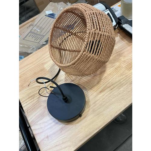 Rope Woven Pendant Light Woven Light Fixture Boho Chandelier Light Fixture Wicker Pendant Light