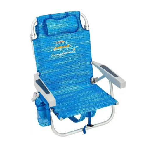 Tommy Bahama Blue Pattern Beach Chair