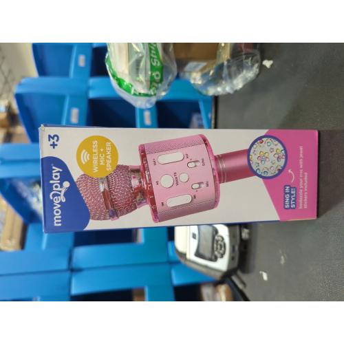 Pink Move2Play, Kids Karaoke Microphone | Personalize with Jewel Stickers | Birthday Gift for Girls, Boys & Toddlers | Girls Toy Ages 3, 4-5, 6, 7, 8  Years Old