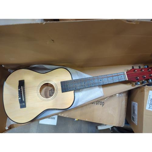 30 Wooden Acoustic Guitar for Kids/Boys/Girls/Beginners/Guitar for age 3-5 5-9 Natural