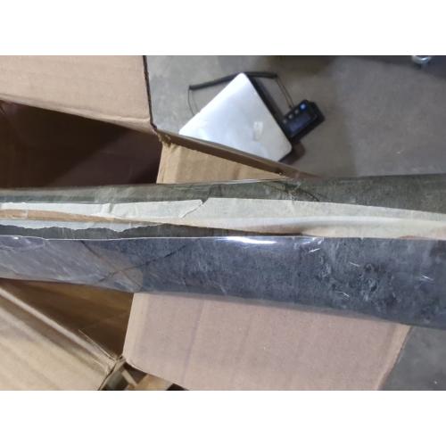 JSEVEM Extra Wide Thick Large Size Dark Grey Cyan Gold Marble Wallpaper Peel and Stick Glossy Gray Cyan Marble Contact Paper Faux Granite Wall Sticker for Bedroom Bathroom Living Room Walls