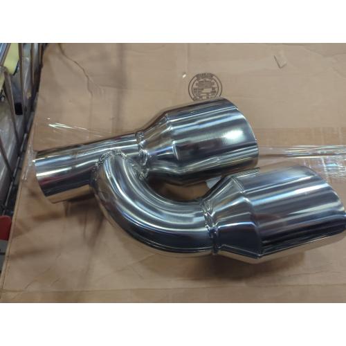 Exhaust Tip  long Dual Slant Angle Stainless Steel