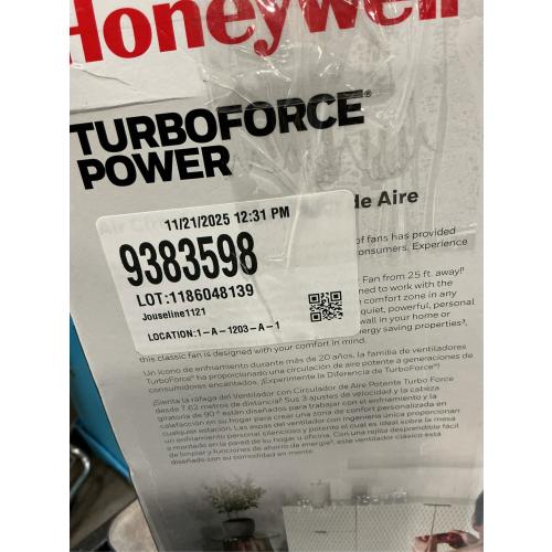 Honeywell TurboForce 11.3 in. H 3 speed Air Circulator Fan