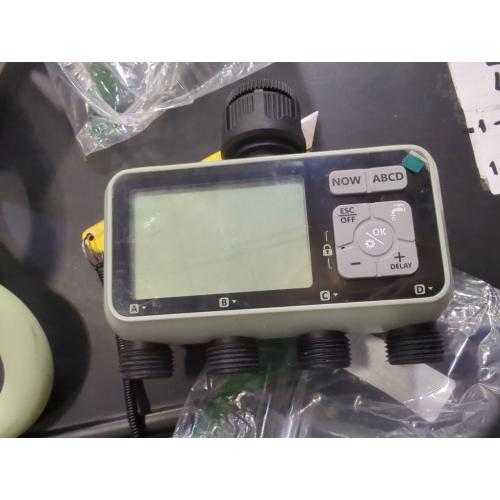 VEVOR Water Timer, 3 Outlets, Hose Watering Sprinkler Timer, with 3 Independent Watering Zone LCD Display Rain Delay Mode Manual Mode 360° Brass Inlet Metal Filter, IPX6 Waterproof for Yard Watering