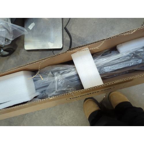 Outdoor Electric Patio Heater, ThermoMate 1500W Freestanding & Wall-mounted Infrared Heater with Remote, 8 Heat Levels, 8H Timers, Tip-Over & Overheat Protection, IP65 Waterproof Tower Space Heater